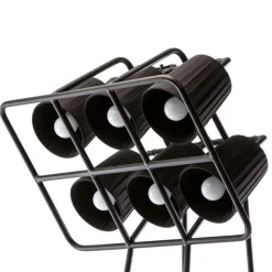 SELETTI Gulvlamper > Multilamp gulvlampe, 6 lyskilder, sort