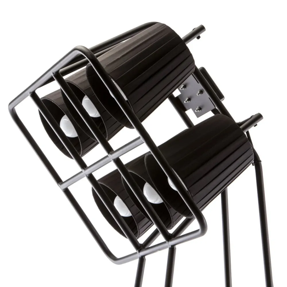 SELETTI Gulvlamper > Multilamp gulvlampe, 6 lyskilder, sort