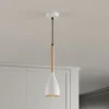 Luminex Pendellamper > Muza pendel, enkeltlys, hvid/lyst træ