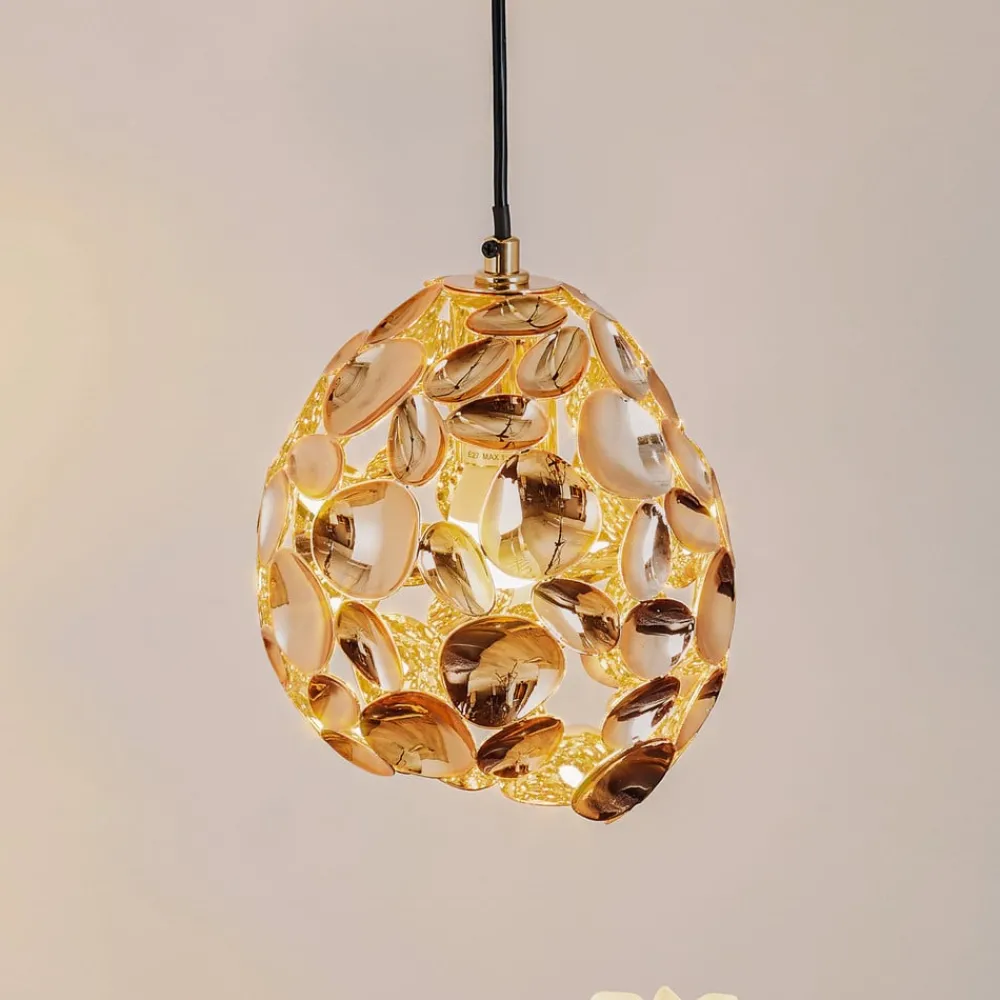 Schuller Valencia Pendellamper|Pendellamper > Narisa LED-pendel Ø 18 cm rosaguld/brun