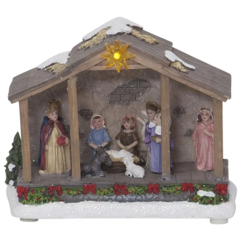 STAR TRADING Dekorationsbelysning > Nativity LED-dekorationslampe, batteridrift, 19 cm