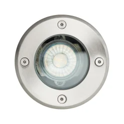 Nedgravet Udebelysning|Udendørs Spot ^ Brilliant Nedgravningslampe Itch, Ø 11 cm, stål, metal