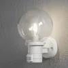 Væglampe Med Sensor ^ Konstsmide Nemi udendørs væglampe m. bevægelsessensor, hvid