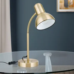 ORION Bordlamper > Nemo skrivebordslampe, fleksibel, antik messing