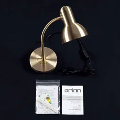 ORION Bordlamper > Nemo skrivebordslampe, fleksibel, antik messing