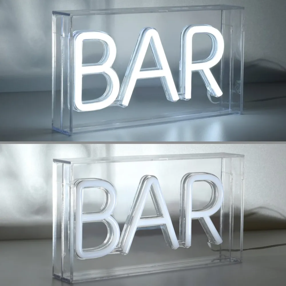 Dekorationsbelysning ^ JUST LIGHT. GmbH Neon Bar LED-bordlampe, USB