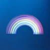JUST LIGHT. GmbH Dekorationsbelysning > Neon Rainbow LED-væglampe, USB
