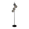 Eco-Light Gulvlamper|Gulvlamper > Neptun gulvlampe med røgglaskugler, sort