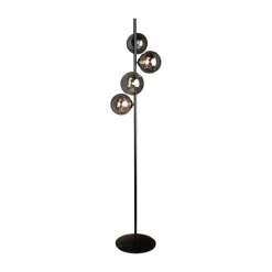 Eco-Light Gulvlamper|Gulvlamper > Neptun gulvlampe med røgglaskugler, sort
