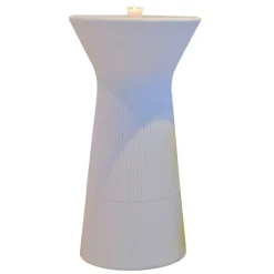 Newgarden Møbel Og Interiør|Terrassebelysning > Capri LED batteridrevet barbord, RGBW, 110 cm højt, hvid