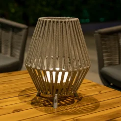 Newgarden Dekorationsbelysning|Terrassebelysning > Conta LED-bordlampe taupe 32cm