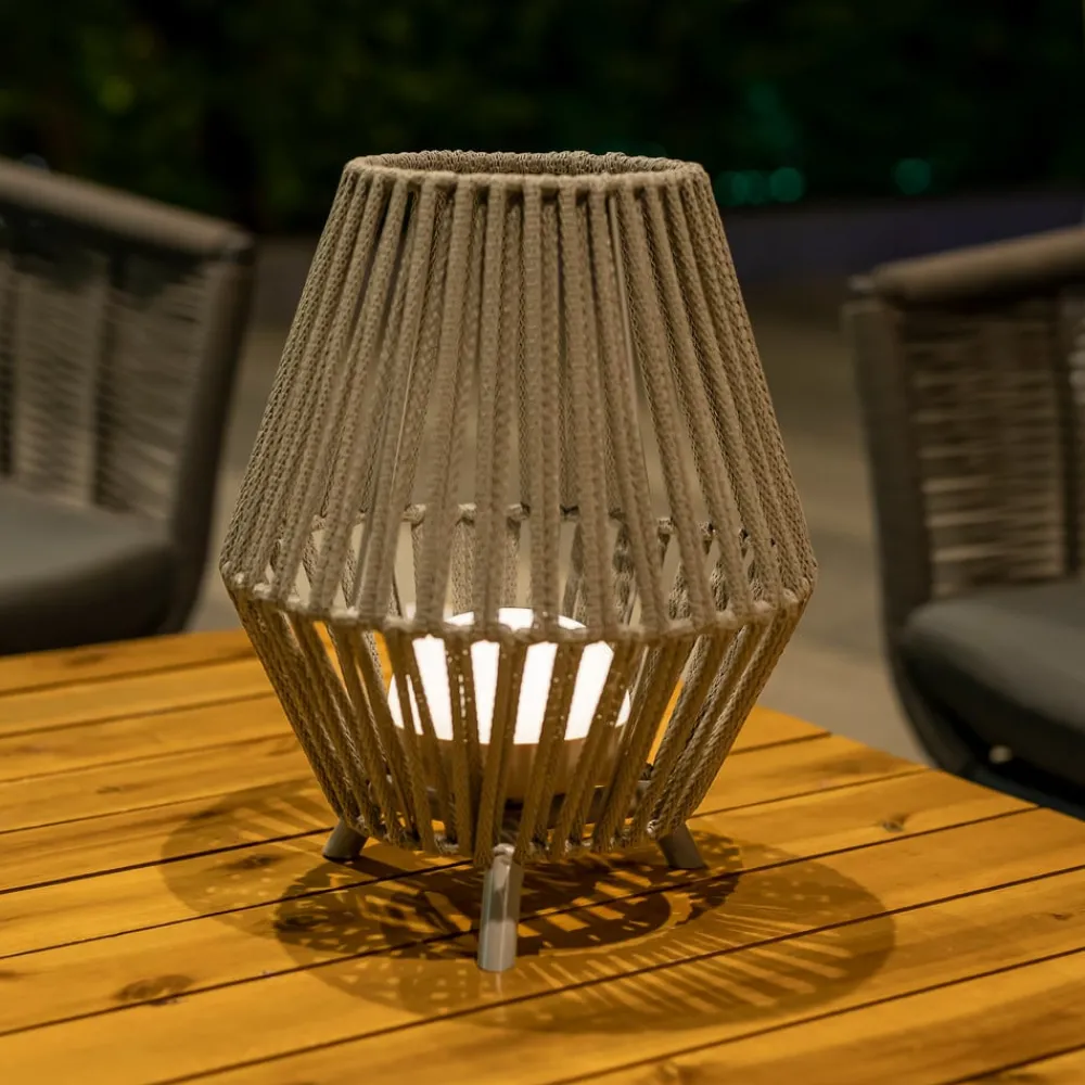 Newgarden Dekorationsbelysning|Terrassebelysning > Conta LED-bordlampe taupe 32cm