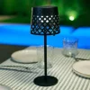Newgarden Dekorationsbelysning|Solcellelamper > LED-bordlampe Gretita, sort, metal