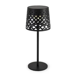 Newgarden Dekorationsbelysning|Solcellelamper > LED-bordlampe Gretita, sort, metal