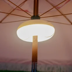 Newgarden Terrassebelysning > LED genopladelig lampe Lima, IP54, RGBW, solskærme