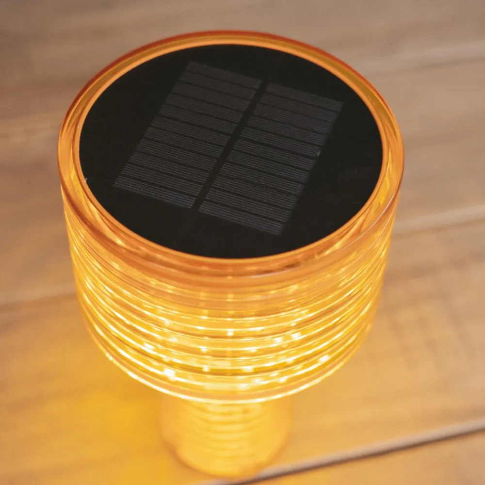 Solcellelamper ^ Newgarden LED-solcellelampe Ambar, orange, PMMA, IP44
