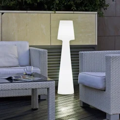 Terrassebelysning ^ Newgarden Lola gulvlampe højde 110 cm varmhvid