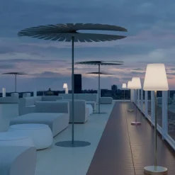 Newgarden Solcellelamper|Terrassebelysning > Lola Slim 120 gulvlampe med solceller antracit