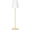 Newgarden Solcellelamper > Lola Slim 120 gulvlampe med solceller messing
