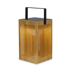 Dekorationsbelysning|Solcellelamper ^ Newgarden Okinawa LED-bordlampe solcelle, bambus