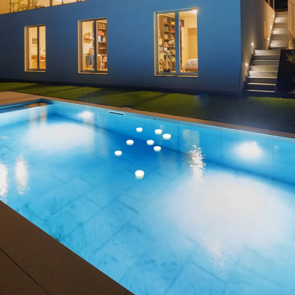 Newgarden Fontæne- Og Undervandsbelysning|Terrassebelysning > Papaya LED-poollampe, batteri IP68 RGBW