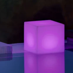 Newgarden Terrassebelysning > solcellelampe Cuby cube, højde 32 cm