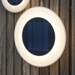 Newgarden Solcellelamper > Wally LED-solcellelampe til vægmontering, Ø 39 cm