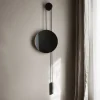New Works Møbel Og Interiør > spejl Rise and Shine, sort, Ø 45 cm, glas