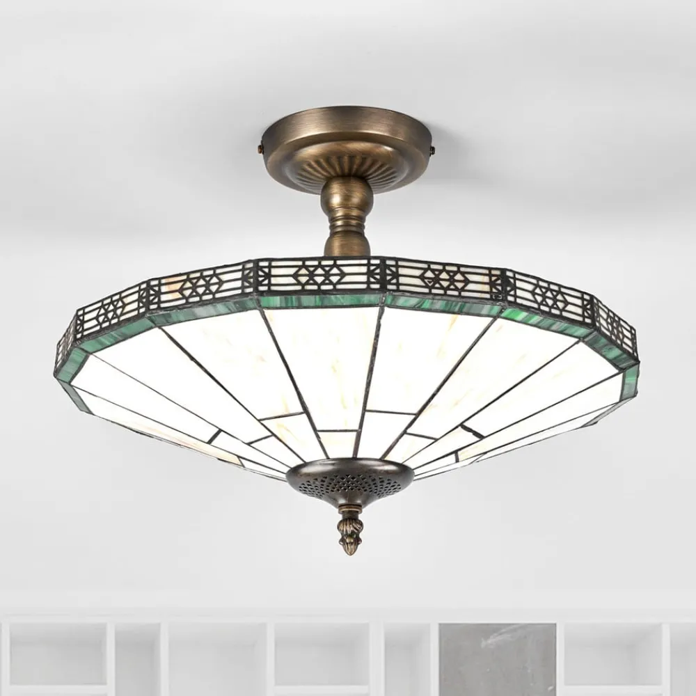 Loftlamper|Loftlamper ^ Searchlight New York loftlampe i Tiffany-stil