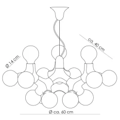 next Lysekroner > DNA ChandelierXL - Lysekrone i sort