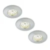 Briloner Loftlamper|Indbygningsspots > Nikas IP44 LED indbygningsspot, alu, 3 stk.
