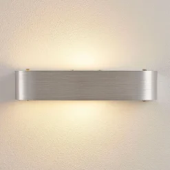 Væglamper|Væglamper ^ Lindby Nika væglampe med fatning, aluminium