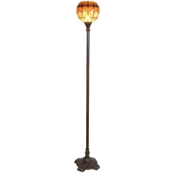 Clayre&Eef Gulvlamper|Gulvlamper > Niley - gulvlampe i Tiffany-stil