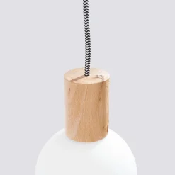 SOLLUX LIGHTING Væglamper > Nimbi væglampe, lyst træ, højde 67 cm, træ/glas