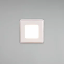 Loftlamper|Indbygningsspots ^ Trio Lighting Nimbus LED-lampe IP44 8,5x8,5cm 830 hvid