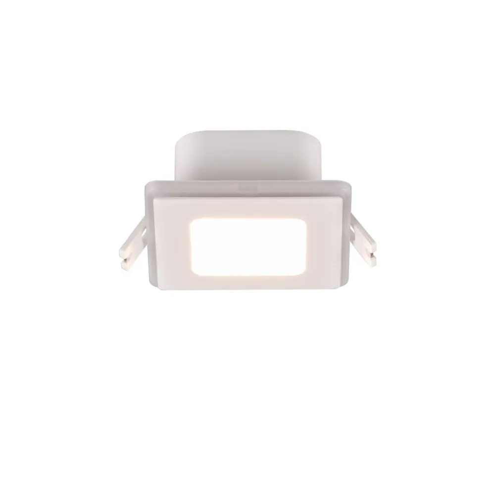 Loftlamper|Indbygningsspots ^ Trio Lighting Nimbus LED-lampe IP44 8,5x8,5cm 830 hvid