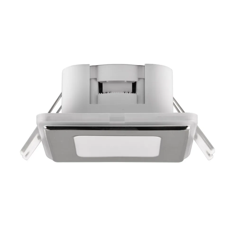 Loftlamper|Indbygningsspots ^ Trio Lighting Nimbus LED-lampe IP44 8,5x8,5cm 830 krom