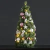 Julepynt ^ STAR TRADING Noel LED-grankogle med sølv-/pinkfarvet dekoration