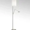 Knapstein Gulvlamper > Nola LED-gulvlampe mat nikkel