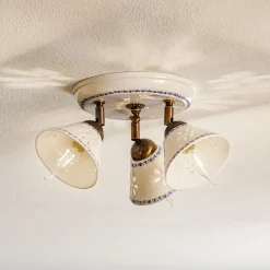 Ceramiche Loftlamper|Loftlamper > NONNA loftlampe i hvid keramik, 3 lyskilder