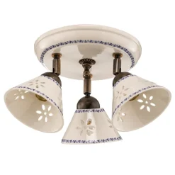 Ceramiche Loftlamper|Loftlamper > NONNA loftlampe i hvid keramik, 3 lyskilder
