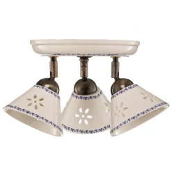 Ceramiche Loftlamper|Loftlamper > NONNA loftlampe i hvid keramik, 3 lyskilder
