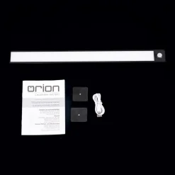 ORION Underskabsbelysning > Norman LED-underskabsbelysning, sort, genopladeligt batteri, sensor, USB