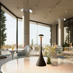 Sigor Dekorationsbelysning > Nudrop LED-bordlampe, batteri, IP54, natsort