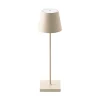 Sigor Dekorationsbelysning|Bordlamper > Nuindie LED genopladelig bordlampe, USB-C, beige, IP54, dæmpbar