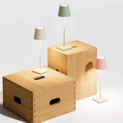 Sigor Dekorationsbelysning|Bordlamper > Nuindie LED genopladelig bordlampe, USB-C, beige, IP54, dæmpbar