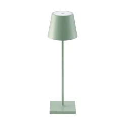 Dekorationsbelysning|Terrassebelysning ^ Sigor Nuindie LED genopladelig bordlampe, USB-C, salviegrøn, IP54, dæmpbar