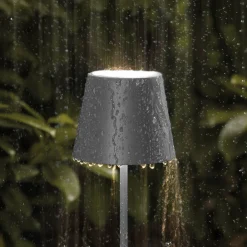 Dekorationsbelysning|Terrassebelysning ^ Sigor Nuindie mini LED genopladelig bordlampe, USB, grafit, IP54, dæmpbar