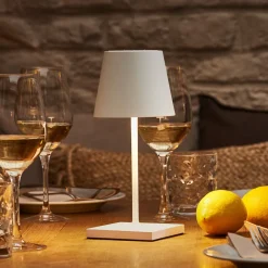 Dekorationsbelysning|Terrassebelysning ^ Sigor Nuindie mini LED genopladelig bordlampe, USB-C, hvid, IP54, dæmpbar