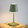 Dekorationsbelysning|Terrassebelysning ^ Sigor Nuindie mini LED genopladelig bordlampe, USB-C, salviegrøn, dæmpbar
